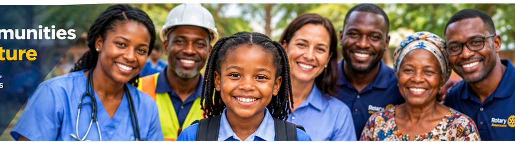 Diverse adults and community members smiling together